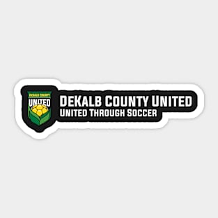 United Through Soccer Sticker